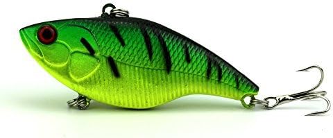 Miniatura 4 de 4PCS Sinking Rattling Wiggler VIB Lipless Crankbaits Hard Fishing Señuelos Wobbler para lubina y trucha 7.5cm2.95"0.51 oz