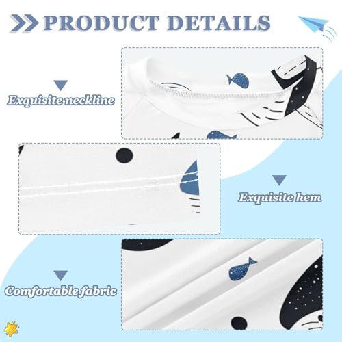 Cartoon Blue Black Whale Short Sleeve Boy Bathing Suit Girls Swimsuit Kids Rash Guard Swim Girls for 3-12 Years Traje de bano para nina3