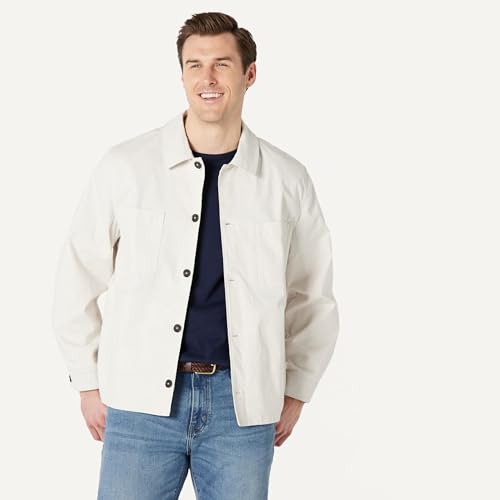 Image of Amazon Essentials Men's Relaxed-Fit Stretch Cotton Utility Jacket with Multi Pockets