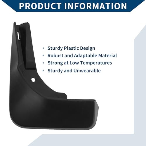 Image of Mud Flaps Splash Guards W /Mount Accessories for Mercedes-Benz A Class(Hatchback) 2019-2022 Front and Rear Mud Guards 1 Set