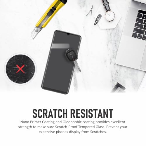 Image of Tempered Glass Screen Protector Compatible For MOTO G55 / G55 Motorola with Easy Self Installation Kit