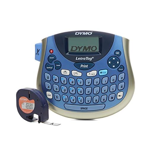 Rotulador Eletrônico, Imex, Letra TAG Plus, LT100T, Azul e Prata, Dymo