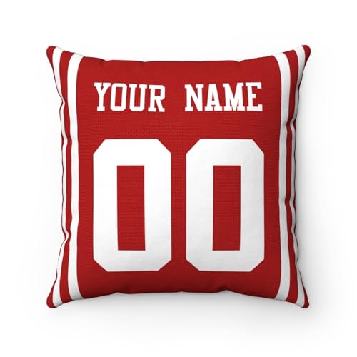 Image of ANTKING Throw Pillow 2 Pack Custom Any Name and Number Personalized Gift for Men Women Boys
