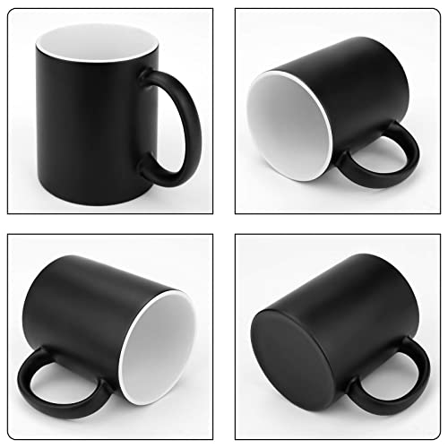 Taza de cerámica sensible al calor 11 oz color cambiante miniatura 5