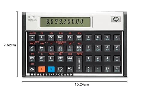 Hewlett Packard HP12C Finanzmathematischer Taschenrechner UPN algebraisch programmierbar Platin