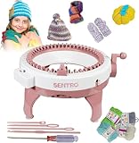 Bili-silly 48 Needle Knitting Machine for Adults & Beginners - Loom Knitting Machine, Easy to Use Crochet Kit for Hats, Socks, Scarves, Gloves