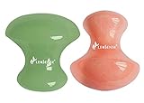 Leosense Bian Stone Gua Sha Scraping Massage Tool (Jade & Rose)