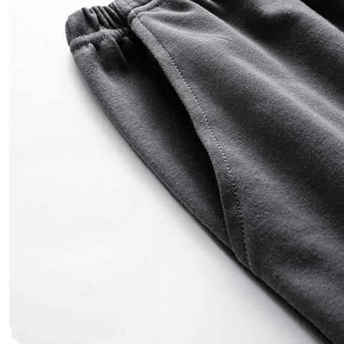 Cambkatl Men's Cotton Loose Crewneck Long Sleeve T-Shirt and Full-Length Bottom Long Pants Comfy Pajama Sets4