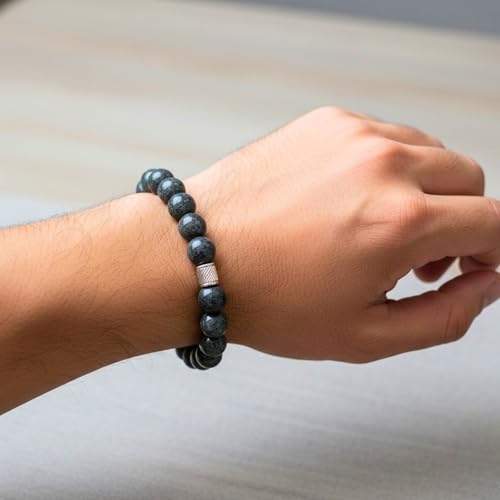 Image of THE MEN THING Natural Stone Bracelets - Adjustable Beaded Wristwear for Men & Boys (Multi-Design Collection)