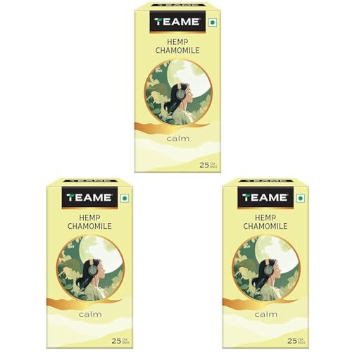 Image of TE-A-ME Chamomile Tea with Hemp, 25 Tea Bags (Pack of 3)