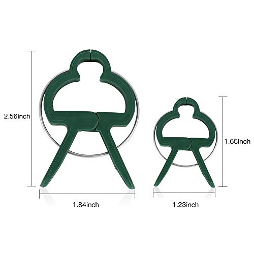 Alotpower Plant Support Clips 60pcs, Flower and Vine Clips,Garden Tomato Plant Support Clips for Supporting Stems,Vines Grow Upright Vegetables Tomatoes Climbing (2 Sizes in one Pack)