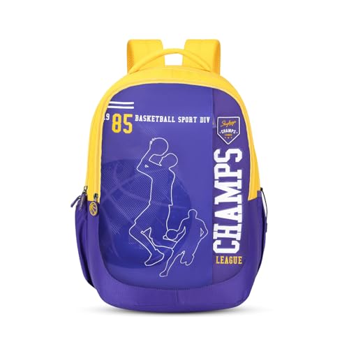 Image of Skybags Klan Plus 37L Casual Backpack for Boys & Girls with 3 Compartments & Adjustable Shoulder Strap | Quick Access Front Pocket | Pencil Pouch | Perfect for School & Travel- Unisex