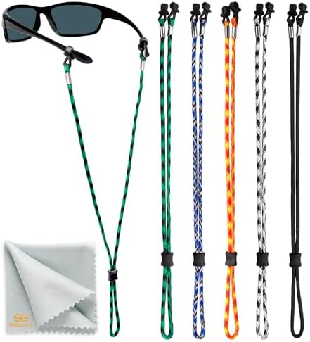SIGONNA Eyeglasses String Holder Strap Cord - Eyeglass Chain Men Women - 5 Cords