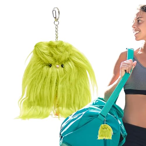 Llavero de peluche para mochila, con colgante de bolsa de felpa con diseño de fantasma, llavero de animales de peluche, suave, para accesorios de jardín de infantes, verde, Refer to description Llavero de peluche para mochila, con colgante de bolsa de felpa con diseño de fantasma, llavero de animales de peluche, suave, para accesorios de jardín de infantes, verde, Refer to description