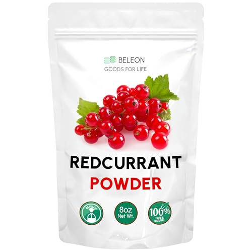 Redcurrant Powder - Pure All Natural Whole Powder for Baking, Flavoring, Smoothies, Beverage, 8 oz