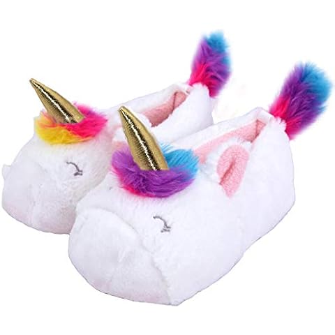 Elcssuy Girls Unicorn Indoor Slippers Cover
