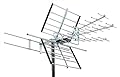PIBIDI Outdoor TV Antenna, Long Range Digital OTA Antenna for 4K 1080P VHF UHF, 200 Mile Range (UHD-8903)