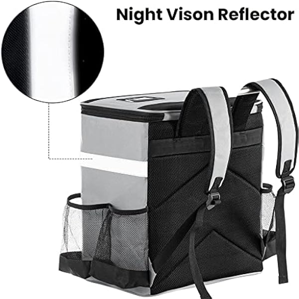 Ice Ryggsäck Isolering Ryggsäck Bevarande Stor kapacitet Vattentät bärbar isolering kylväska (Color : 3-Pack, Size : 14.8x15.8in)