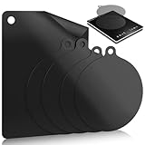 5 Stück Induktionsschutzmatte Set, Hitzebeständige Silikon Schutzmatte Herdabdeckung für Induktionskochfelder, Induktionsfeld Schützt vor Kratzern & Verschmutzungen | Einfach zu reinigen, Schwarz