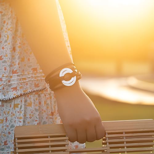 FANCY SHINY Infinity Leather Wrap Bracelets Boho Cuff Bracelets Cute Stackable Bangle with Magnetic Clasp Jewelry Gifts for Women3