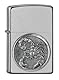 Zippo Sturmfeuerzeug - Scorpion, Street Chrome, Emblem - Nachfüllbar - Wiederverwendbar - Windfestes Design - Geschenkbox - Made in USA
