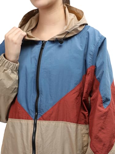 Image of CHKOKKO Sunscreen Jacket for Women Hooded Zipper Sports Jacket | UV Protection | Sun Protective | Lightweight Water Resistant | Riding Biker | Outdoor Travel Gym Running