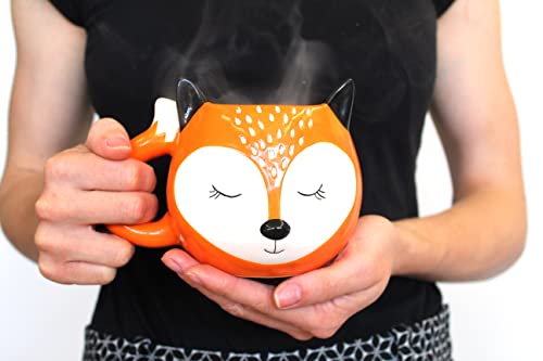 Tazón de café XXL Dreaming Fox de cerámica Winkee 450 ml miniatura 6