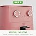 GreenLife 4.5QT Air Fryer, Mechanical Dial Controls, PFAS-Free Ceramic Nonstick Drawer, Adjustable Temp & Timer, LED Indicator, Oil-Less Cooking, Dishwasher Safe, Compact Family Size, Pink
