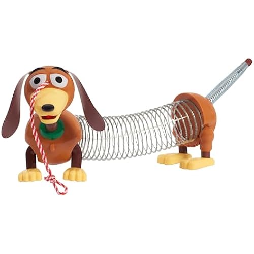 Disney and Pixar Toy Story Slinky Dog Jr Pull Toy, Toys for 3 Year Old Girls and Boys, Kids Toys for Ages 18 Month by Just Play