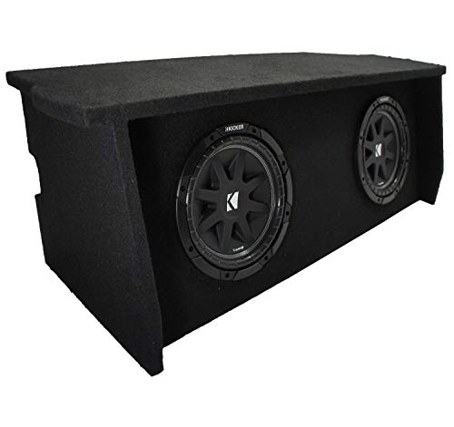American Sound Connection ASC JW2X10-0717-AR Compatible with Jeep Wrangler 2007-UP 2 Door Dual 10