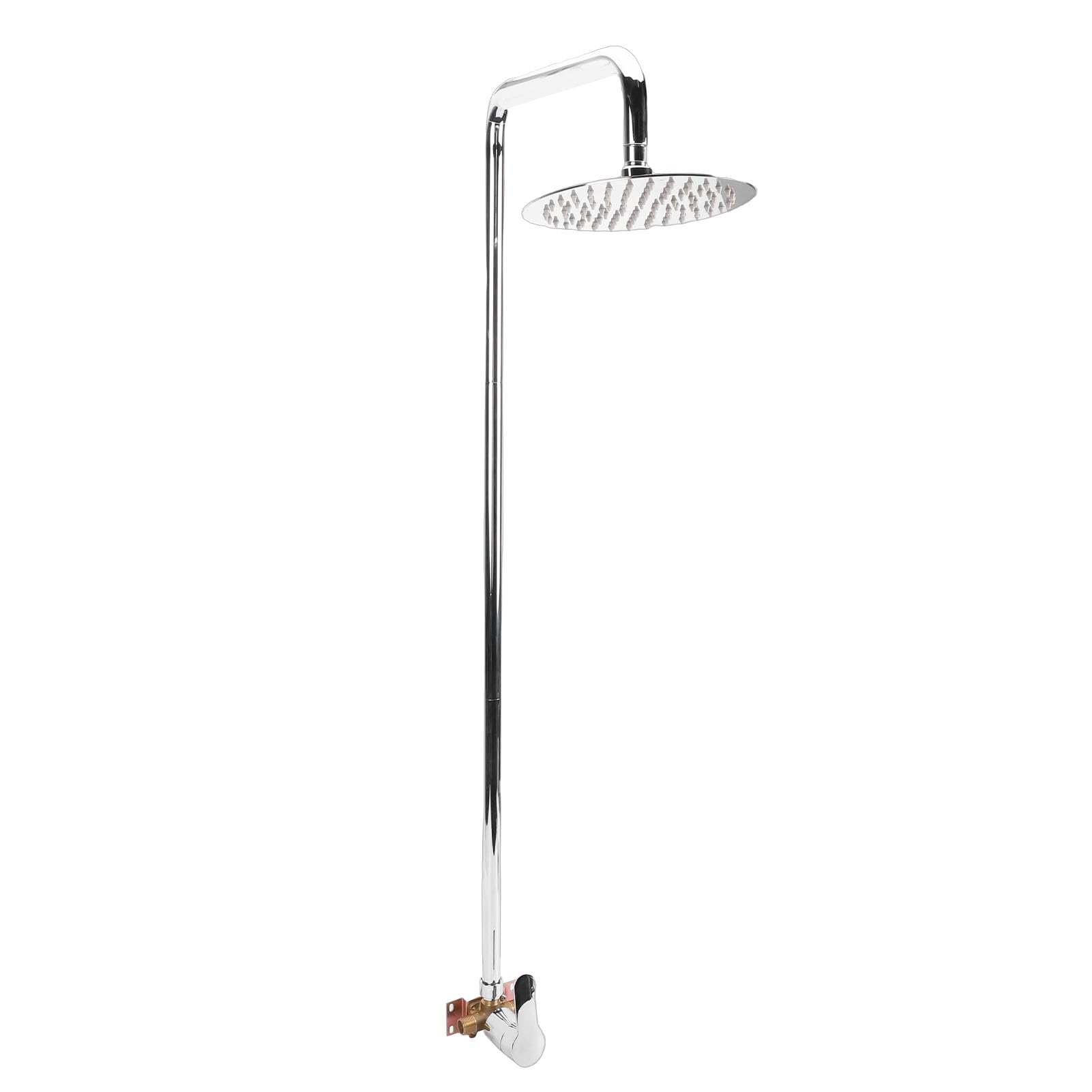 Kit de Ducha Exterior, Cabezal de Ducha Tipo Lluvia de Acero Inoxidable 304 con Acabado Galvanizado, para Patio, Piscina y Playa