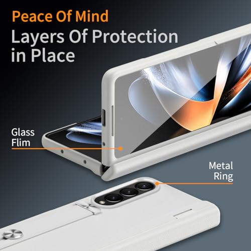 Coque Galaxy Z Fold 4 protection intégrale rigide blanche antichoc