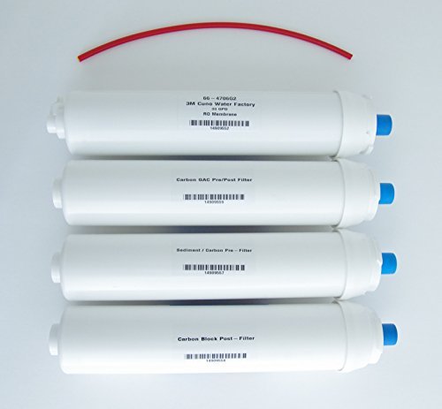 3M Cuno Water Factory Systems SQC4 Compatible Replacement Water Filter Kit - Works With MicroMax 5500 47-55702G2, 47-55704G2, 47-55710G2 and 66-4706G2 SQC 4