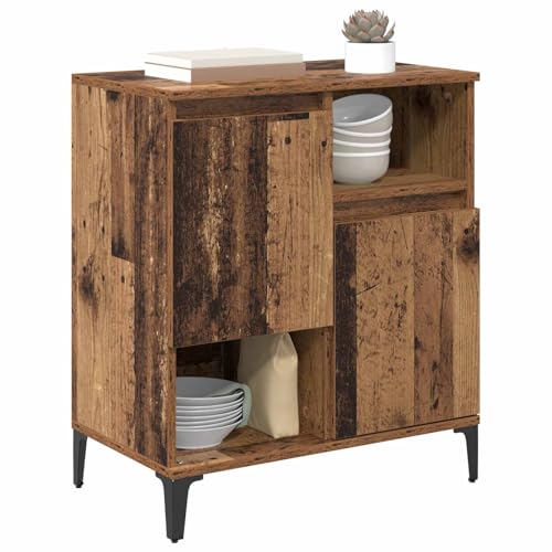 Aparador con aspecto de madera envejecida de 60cm para pasillo y comedor 4