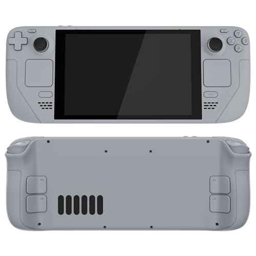 Image of eXtremeRate DIY Full Set Shell with Buttons for Steam Deck LCD, Custom Faceplate Back Plate Replacement Shell for Steam Deck LCD - New Hope Gray [Console NOT Included]