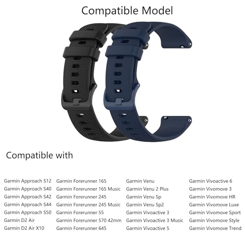 Correa rápida para reloj 20mm compatible Garmin miniatura 2