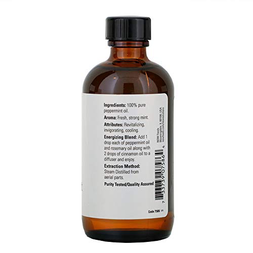 NOW Foods Peppermint Oil (Liquid), 4 oz