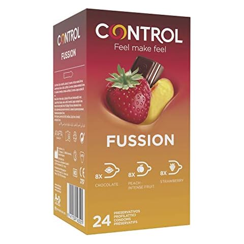 Control Preservativos Fussion, Caja 24 Condones Sabores Variados Cover