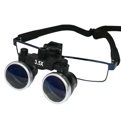 Image of MAXZIMA Dental Surgical Loupe, 3.5X Magnification, for ENT, Ophthalmic and Microsurgical Procedures, with Carrying Case