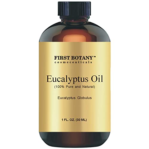 100% Pure Eucalyptus Oil - Premium Eucalyptus Essential Oil for Aromatherapy, Massage, Topical & Household Uses - 1 fl oz (Eucalyptus)