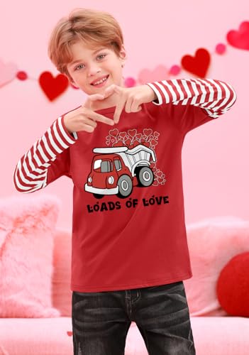 Image of BesserBay Valentines Day Unisex Kids Long Sleeve Top 2-14 Years
