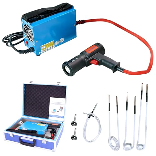 Bitone Induction Heater Bolt Removal 1500W 230V Heat Induction Tool for Rusty Screw Removing Nut Buster Tool with 4 Coil and 1Box Case