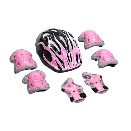 Casco de bici infantil para parques y tardes de paseo con rodilleras