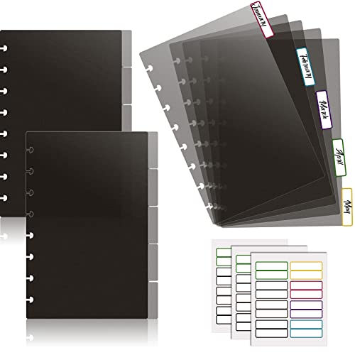 Intercalaires à reliure à disque indéchirables, 15 onglets de tri pour notebook