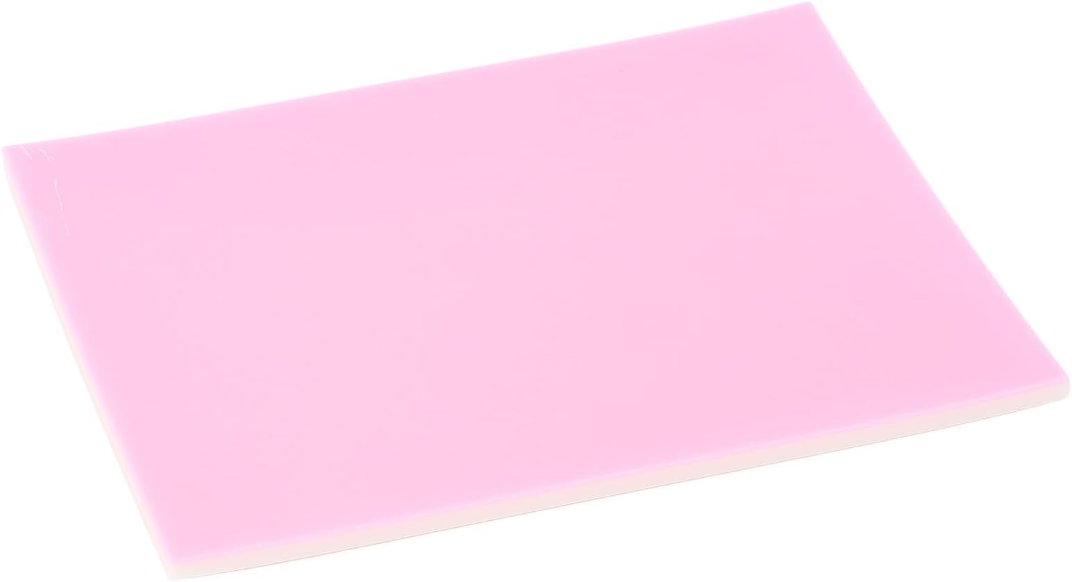Rubber Carving Block, Premium Material for Stamp Making and Printmaking, Smooth Surface with Firm Texture, Suitable for Artists and Hobbyists, Size 20 x 15 x 0.5cm (Pink White)