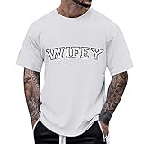 Camiseta Hombre Deporte, Camiseta de Manga Corta con Estampado Inglés de Talla Grande para Hombre de Tendencia de Primavera Y Verano de Tamaño Camiseta Hombre Deporte