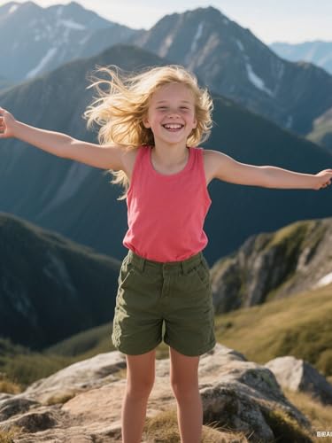 Image of Girls Tank Tops Cotton Sleeveless Undershirt Tank Tops Basic Shirts for Girls Kids Dancewear