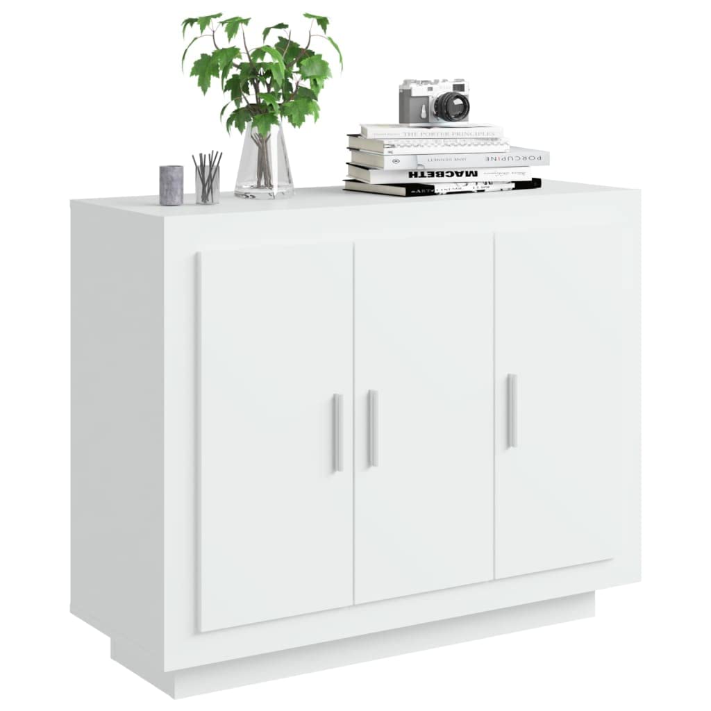 Credenza,Mobiletto Multiuso Madie moderne soggiorno Con scomparti Per Sala da Pranzo Salotto Corridoio Cucina Bianca 92x35x75 cm in Legno Multistrato
