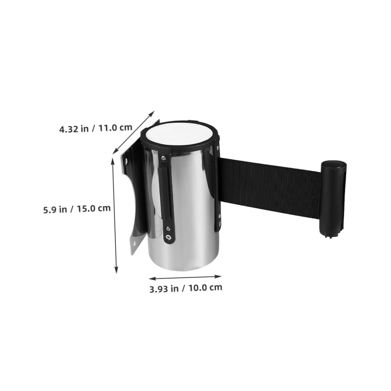 STOBAZA Safety Belt Barrier Wall-Mount Retractable Tape Elevator Maintenance Queue Line Divider Privacy Barrier for Cashier