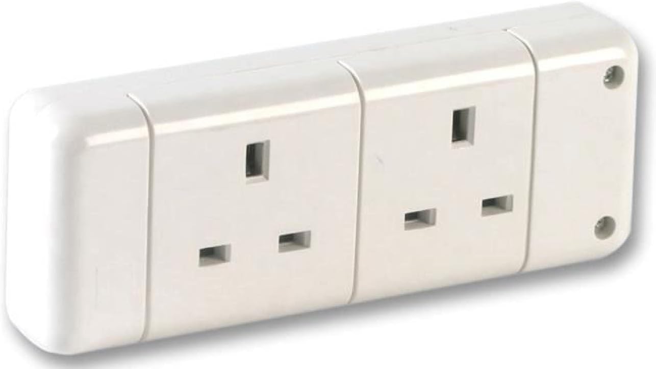 PRO-ELEC A 2-Gang Socket. Rated at 13A and Conforms to BS 1363/A.